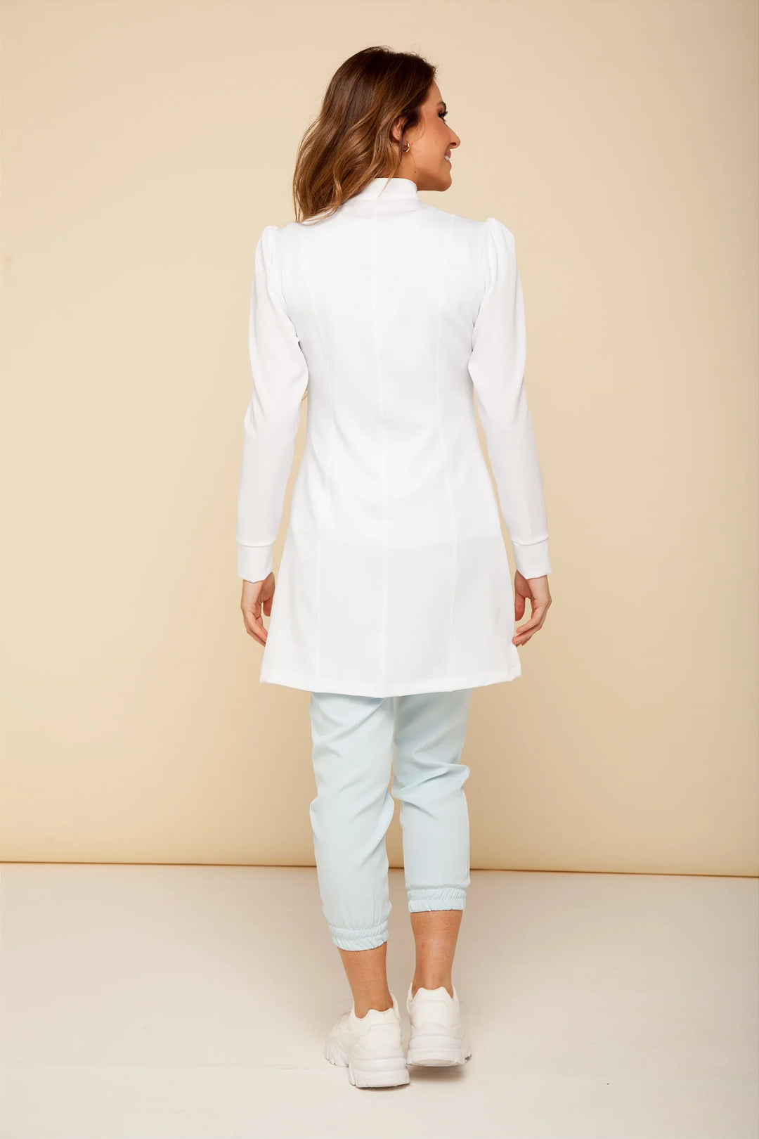 Professional white lab coat for healthcare and wellness professionals