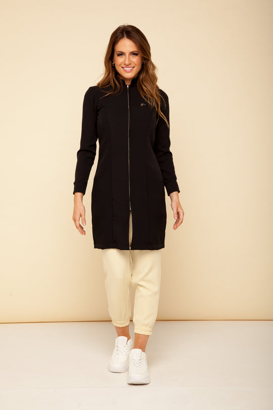 Louise Premium Women's Lab Coat - Black