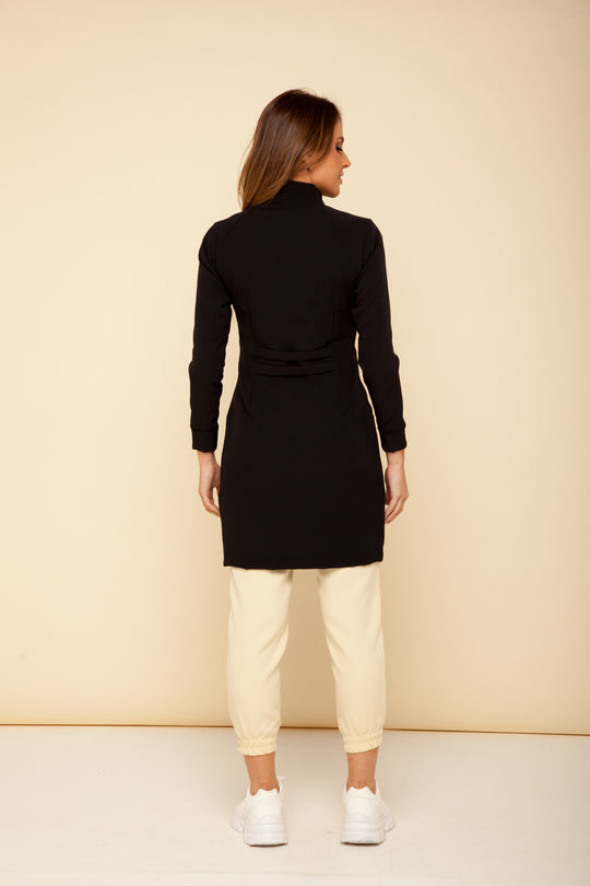 Louise Premium Women's Lab Coat - Black