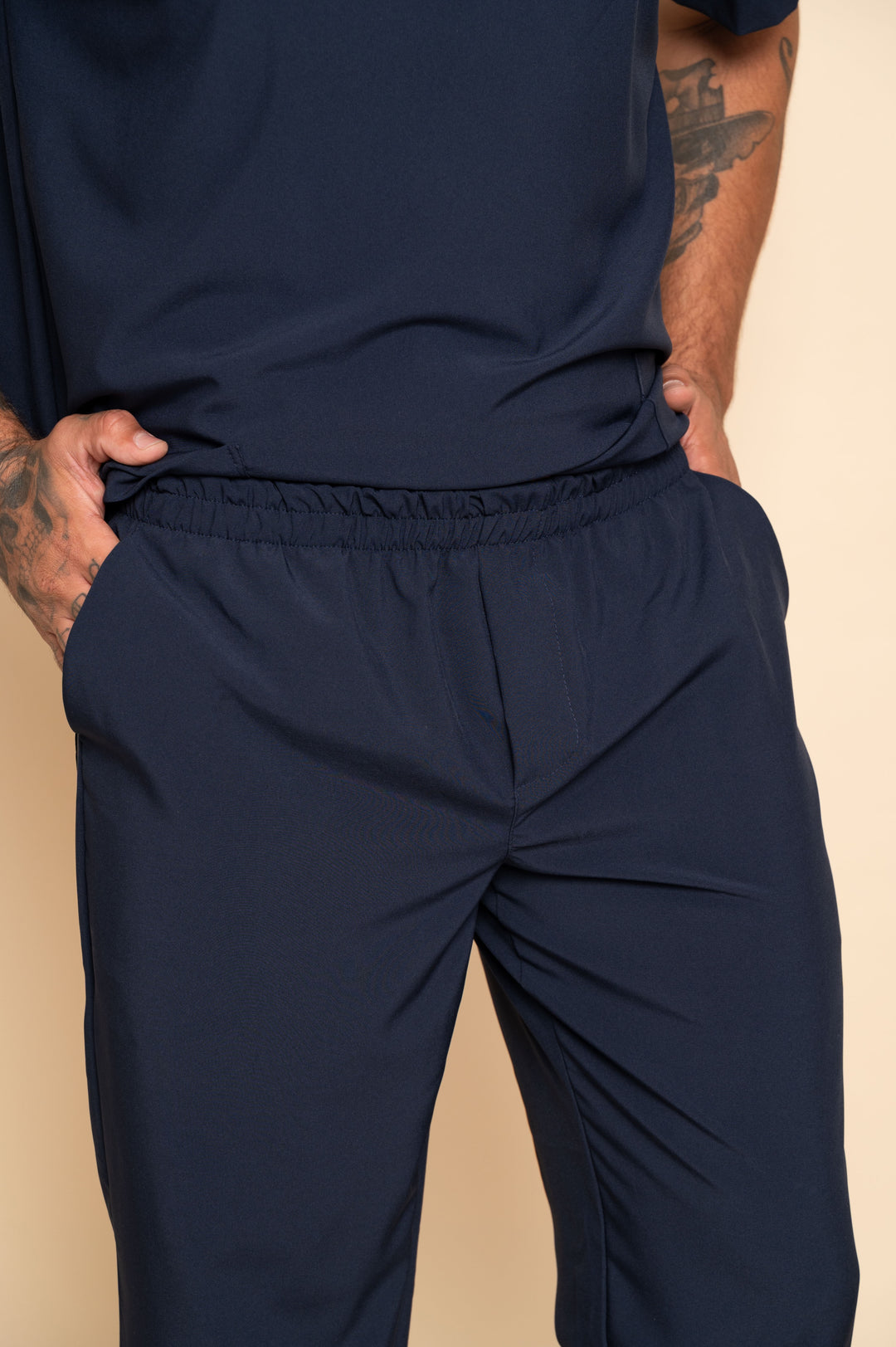 Conjunto de Uniforme Médico Nantes Azul Marino para Hombre
