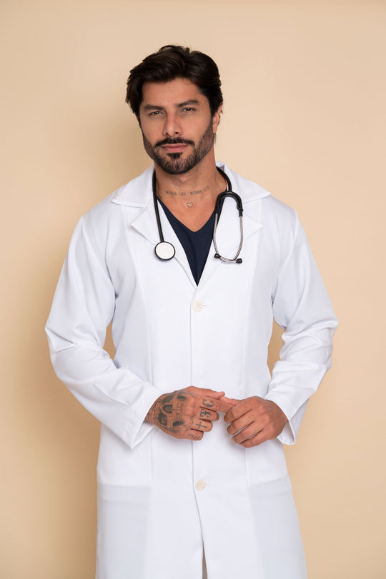 Pierre Men's Lab Coat – Classic Stretch Gabardine