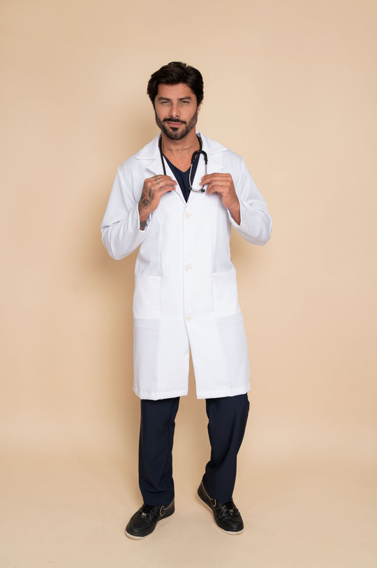 Pierre Men's Lab Coat – Classic Stretch Gabardine