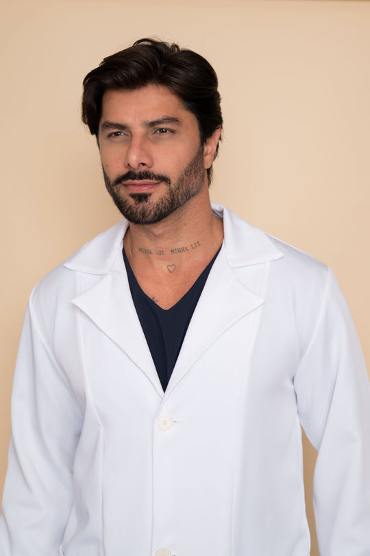 Pierre Men's Lab Coat – Classic Stretch Gabardine