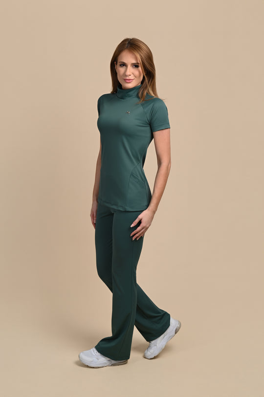 Conjunto de Uniforme Médico Performance Maya para Mujer – Verde Bosque