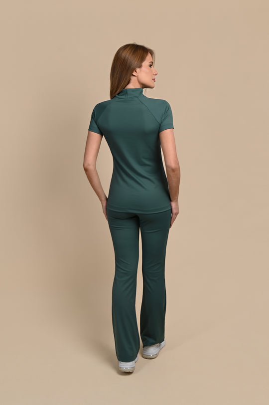 Conjunto de Uniforme Médico Performance Maya para Mujer – Verde Bosque