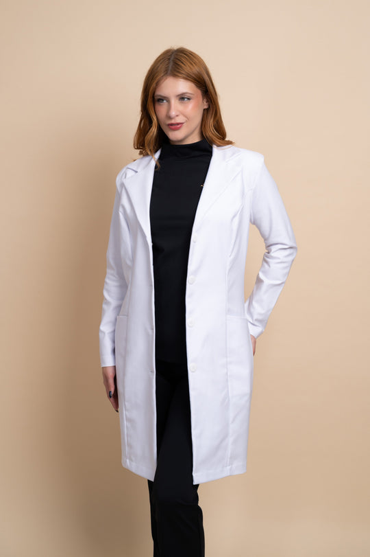Nice white lab coat with functional front pockets