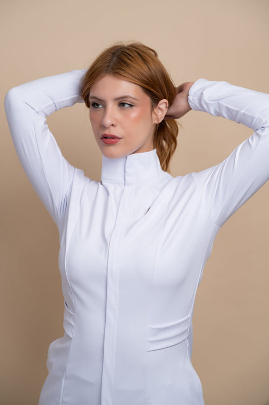 Premium performance lab coat for women by Le Petit Scrubs