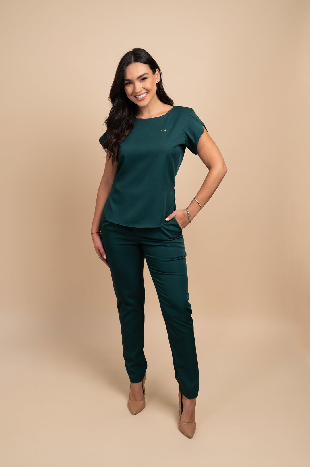 Cannes Green Women’s Scrub Set