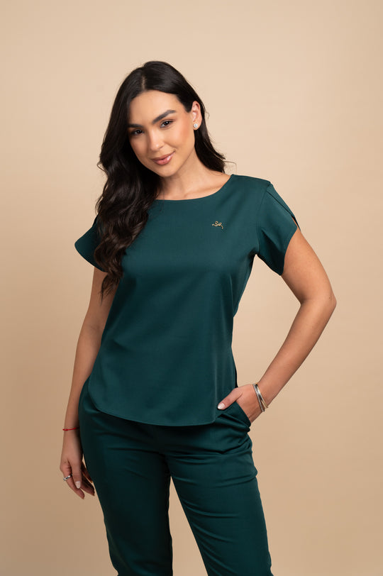 Cannes Green Women’s Scrub Set