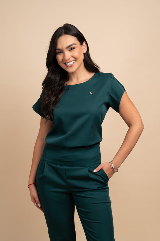 Cannes Green Women’s Scrub Set
